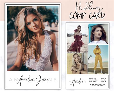 Model Comp Cards | Comp Card Printing | Industri Designs NYC